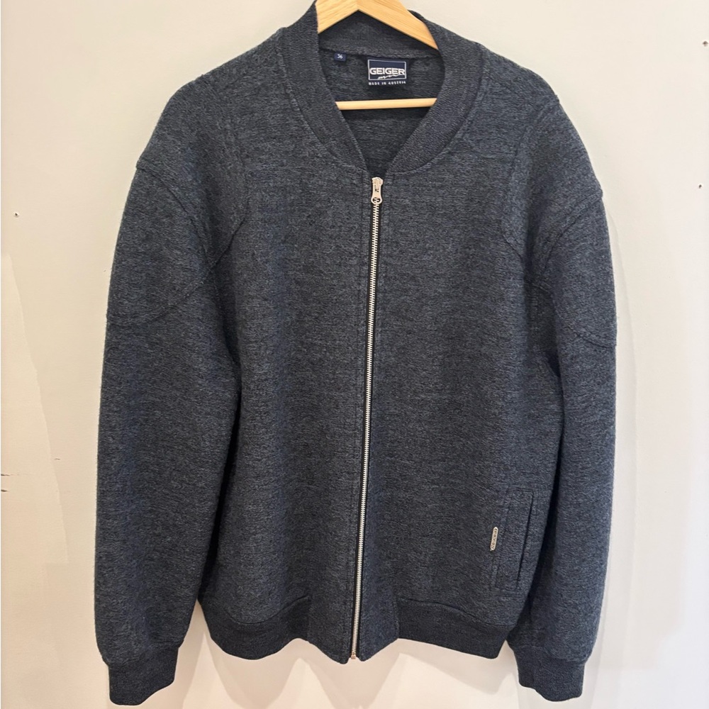 Geiger Charcoal Gray Wool Sweater